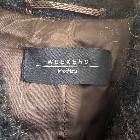 Weekend MaxMara Plaid Blazer Jacket Wool Alpaca Mohair Blend - Picture 3 of 7